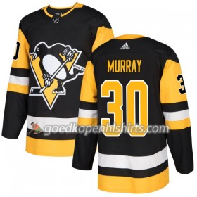 Pittsburgh Penguins Matt Murray 30 Adidas 2017-2018 Zwart Authentic Shirt - Mannen